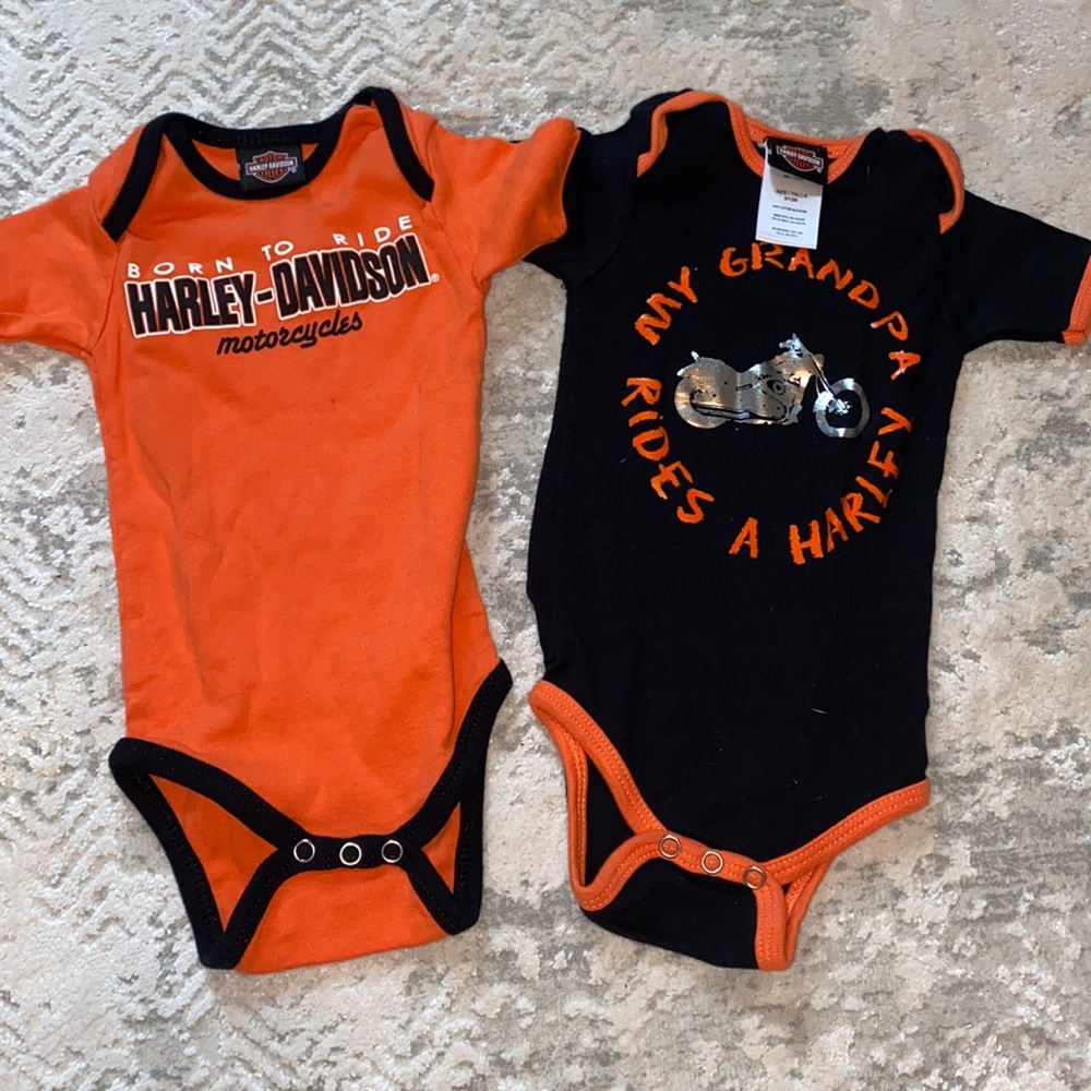Baby Harley Davidson onesies